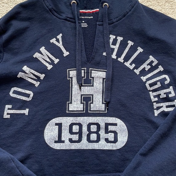 Tommy Hilfiger Womens Medium Cropped Hoodie - Picture 1 of 5